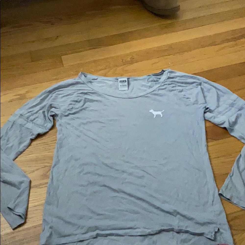 Grey PINK pj shirt